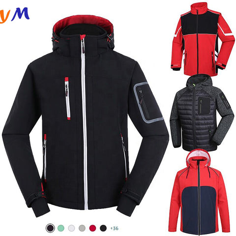 Custom high quality tactical training breathable windbreaker outdoor hiking waterproof rain fleece softshell military jacket