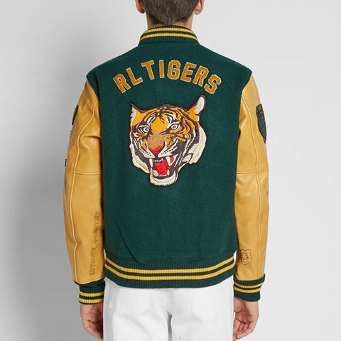 Custom 2022 Winter Men Chenille Embroidery Jackets PU Leather Sleeve Baseball Man Patches Varsity Jackets &Coats