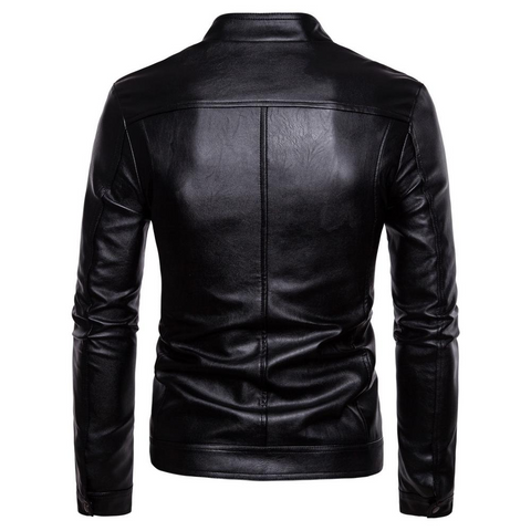 Custom Italian Fashion Designs Boys Classic Biker Jacket Motorcycle PU Leather Jacket For Mens Blazer Slim Fit Leather Coat