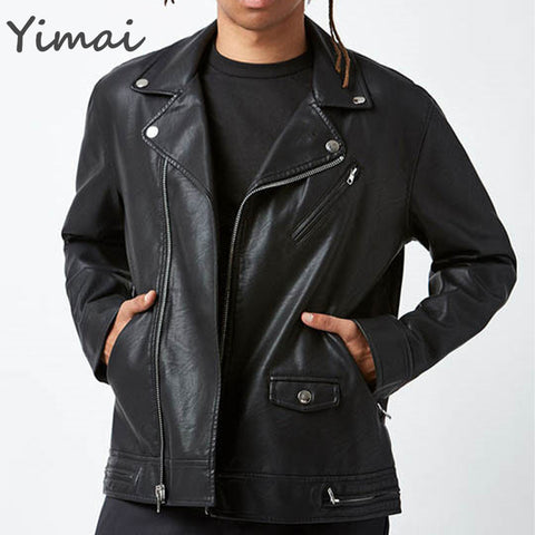 OEM custom wholesale waterproof PU moto faux leather multi pocket asymmetrical multi zip man motorcycle men jacket