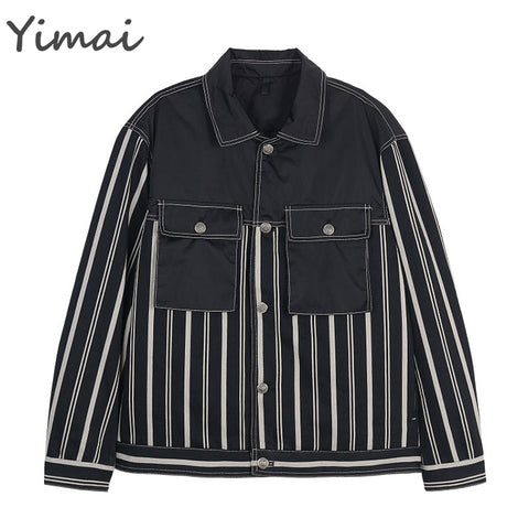 High Quality Custom Winter Stitching Jacket Casual Streetwear Lightweight Windproof Denim Jacket For Men