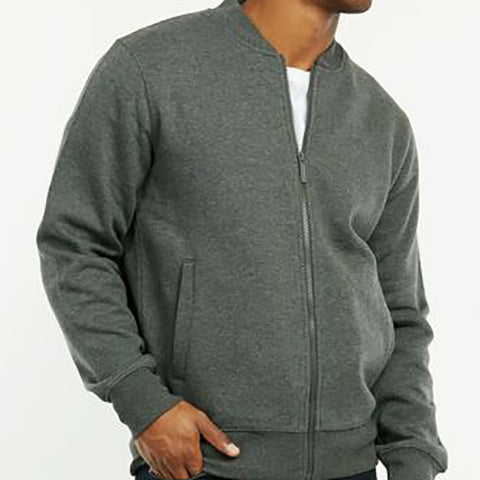 Custom Logo High Quality Essentials Cotton Blend Fleece Classic Outdoor Slim-fit Bomber Men's baseball Jacket