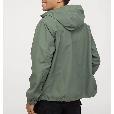 OEM Custom Wholesale Competitive Price Hip Hop Full Zip Light Nylon Waterproof Windbreaker Hoodie Men Designer Jacket