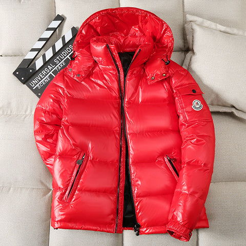 Wholesale Fashion Winter Cotton Custom Designer Man Warm Coats Zipper Hooded Down Bubble Plus Size Men's Puffer Jacket