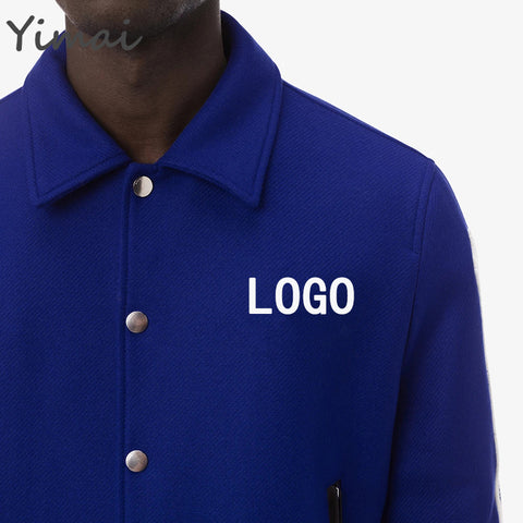 OEM custom high quality embroidered bones single breasted baseball men designer varsity jackets for men