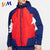 OEM Custom Logo Wholesales Fashion Zip Up Funnel Neck Hooded Windbreaker Track Men Women Designer Jacket