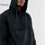 Custom men overhead pullover waterproof polyester windbreaker designer jacket with half zip in black
