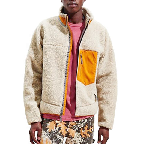 OEM Designer Fashion Slim Fit Men's Jackets&coats Causal Outdoor Men's Winter Classic Sherpa Fleece Jacket