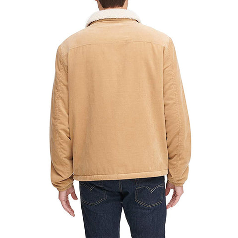 OEM Designer Fashion Cotton Slim Fit Causal Warmth Coat Outdoor Men's Winter Classic Training Sherpa Fleece Trucker Jacket