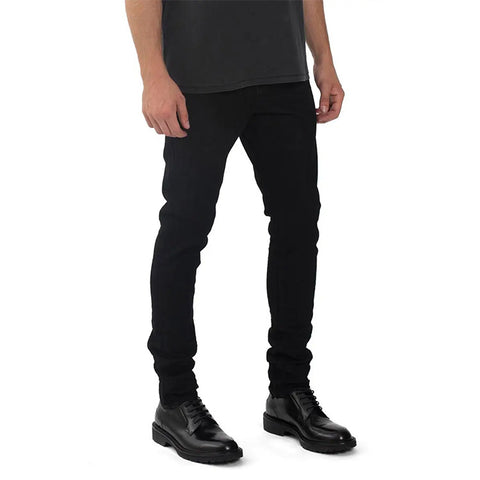 New Arrival Men Black Heavy Cotton Twill Skinny Jeans Custom High Quality Tapered Jeans